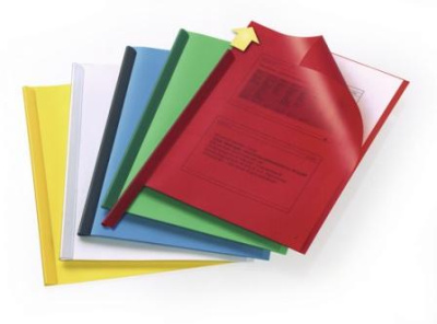 Обложка для скрепкошин А4, синяя Durable