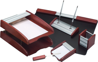 Набор настольный 6 предметов, красное дерево(отделка из алюминия) Good Sunrise