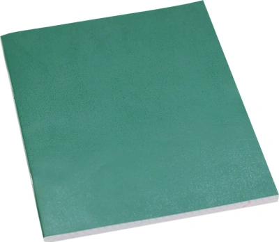 Тетрадь 48л, А5, клетка, скрепка, бумвинил, зеленый, Эксмо