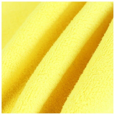 KALAM.KZ - Салфетка 50*70см, микрофибра 1 шт. для стекол и зеркал, желтая/серая