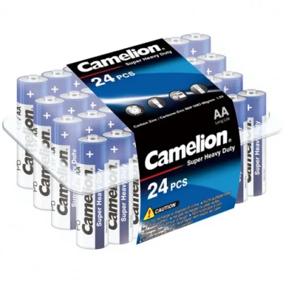 Батарейка AA, 1.5V, Super Heavy Duty Alkaline (Пластиковый кейс  24шт) Camelion