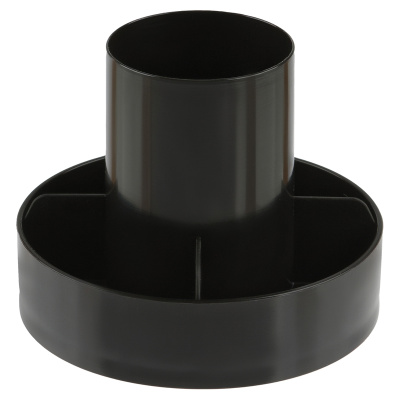 Подставка для канц. принадлежностей, Метеор, черный, пластик Стамм