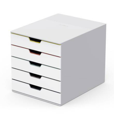 KALAM.KZ - Бокс с выдвижными лотками, 292x280x356мм, 5лотков, белый пластик Durable