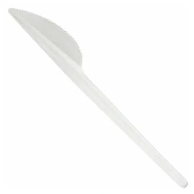 Нож столовый 100 шт/уп, белый, "компакт" Премиум