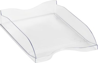 Лоток горизонтальный А4, прозрачный Стамм Тропик