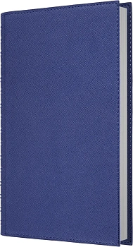Ежедневник А5, недатир, 152л, иск.кожа, Today, евроспираль, карман д/ручки, синий, клетка Эксмо