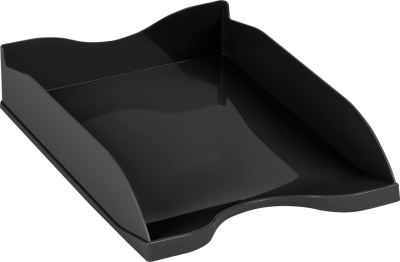 Лоток горизонтальный А4, черный Стамм Тропик
