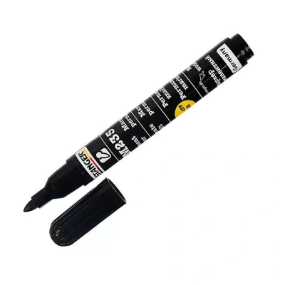 KALAM.KZ - Маркер перманентный, 1-3мм, круглый наконечник, черный Stanger M235