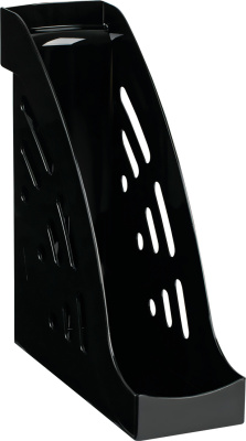 Лоток вертикальный А4, 95мм, черный Стамм Эксперт