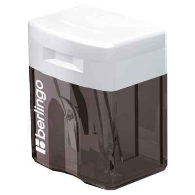 KALAM.KZ - Точилка 1 отверстие, с контейнером, пластик, ассорти "Perfect" Berlingo