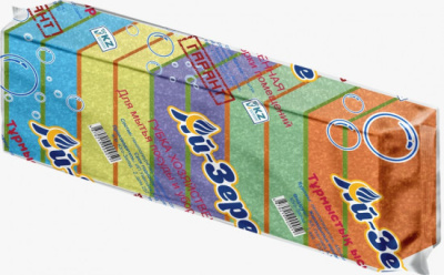 Губка для мытья посуды 10 шт в уп. 100*70*30мм, "Ай-Зере" ГАРАНТ