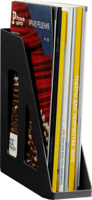 KALAM.KZ - Лоток вертикальный A4, 70мм, черный Стамм Актив