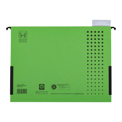 KALAM.KZ - Папка подвесная A4(240x318x6мм), 230гр, боковой ограничитель, зеленая Hamelin