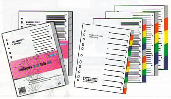 KALAM.KZ - Разделитель 1-5, А4, 6л, пластик, цветной Bindermax