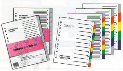 KALAM.KZ - Разделитель 1-6, А4, 7л, пластик, цветной Bindermax