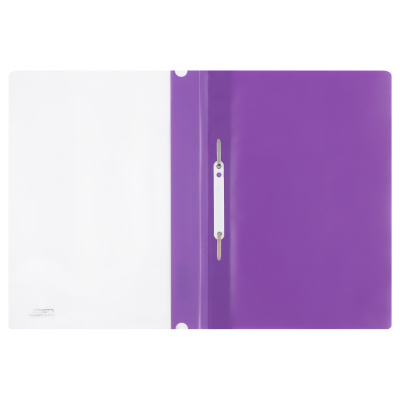 KALAM.KZ - Скоросшиватель пластиковый А4, 180мкм., фиолетовый Стамм