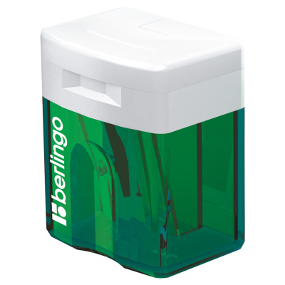 KALAM.KZ - Точилка 1 отверстие, с контейнером, пластик, ассорти "Perfect" Berlingo