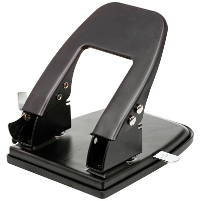 Дырокол на 2отверстия, 1-30л, металл, черный, OfficeSpace (180178арт.)