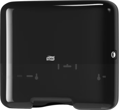 KALAM.KZ - Диспенсер для бумажных полотенец ZZи С сложения, черный, мини H3 Singlefold Tork