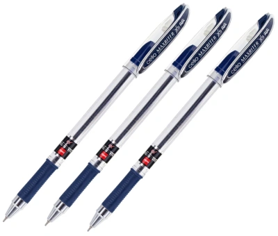 Ручка шариковая, 0.7мм, синяя, корпус прозрачный Cello Maxriter, в блистере.