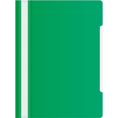 Скоросшиватель пластиковый A4 160 мкм, зеленый Бюрократ