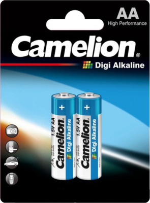 Батарейка AA,1.5V, Digi Alkaline, (блистер 2шт) Camelion