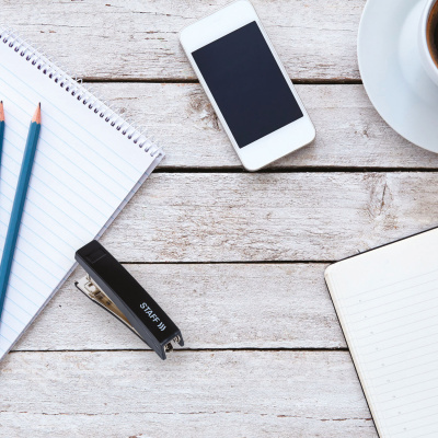 KALAM.KZ - Степлер №10, 1-10л, пластик, черный, STAFF