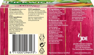 KALAM.KZ - Чай черный, 20 пакетиков Pickwick с манго, black tea.(1'5x20x12) 