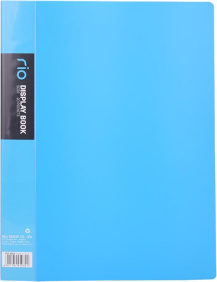 KALAM.KZ - Папка с файлами, 30 файлов, A4, 35.5х24 см,.0.75мм, пластик ассорти DELI "Rio"