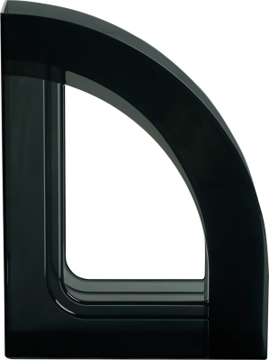 KALAM.KZ - Лоток вертикальный А4, 70мм, тонированный черный Стамм Респект