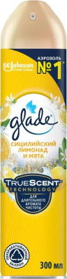 Освежитель воздуха 300мл, Glade "Сицилийский лимонад и мята"
