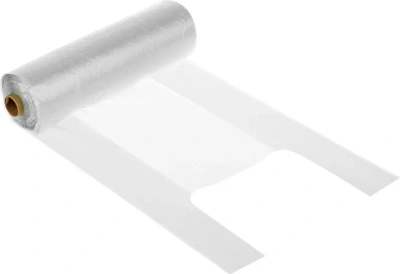 Пакет маечка 90 шт в рулоне, прозрачный, без втулки