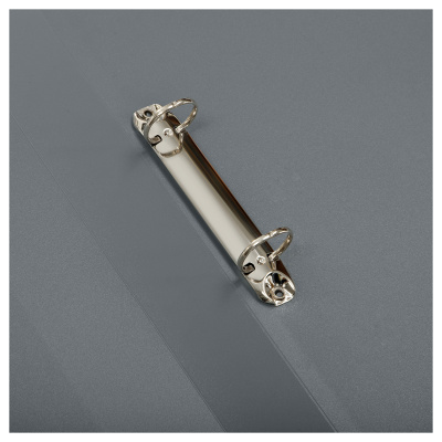 KALAM.KZ - Папка на 2 кольца, A4, 40мм, 700мкм, серая, пластик Стамм