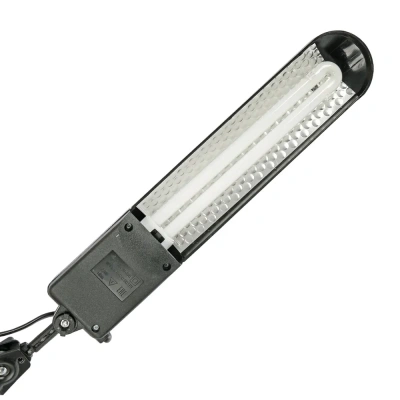 KALAM.KZ - Лампа настольная люминисцентная, на струбцине 11W, черная Дельта