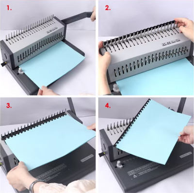 KALAM.KZ - Машина для переплета, А4, проб.18л, для пластиковых пружин Foska