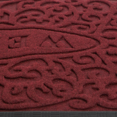KALAM.KZ - Коврик 40*60 бордовый Lenzo полиэфир/резина