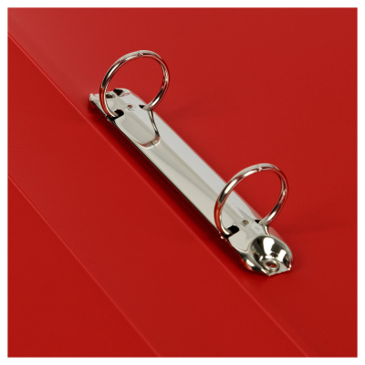 KALAM.KZ - Папка на 2 кольца, A4, 40мм, 700мкм, красная, пластик Стамм