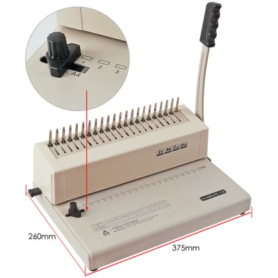 KALAM.KZ - Машина для переплета, А4, проб.12л, перепл.250л, для пластиковых пружин Foska