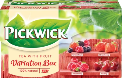 KALAM.KZ - Чай черный, 20 пакетиков Pickwick  ассорти  малина, вишня, клубника, лесные ягоды (1'5x20x12)