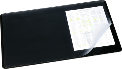 Покрытие настольное 40х53см, черное, с прозрачным верхом Durable