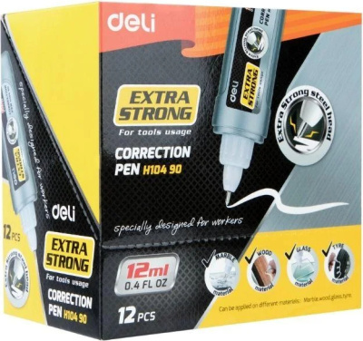 KALAM.KZ - Корректирующая ручка 12мл, метал. наконечник DELI