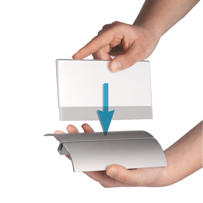 KALAM.KZ - Указатель настольный, 61x150мм, с подставкой, прозрачный Durable