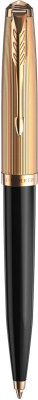 Ручка шариковая Parker 51 Deluxe Black GT, 1,0 мм М, черная 2123513