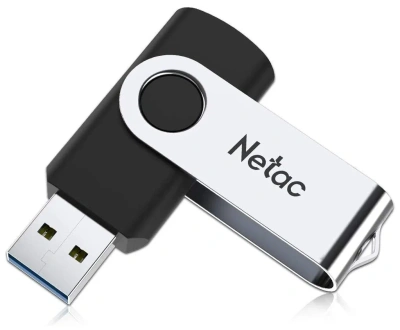 KALAM.KZ - Флеш-накопитель USB 16GB Netac 3.0 U505 NT03U505N-016G-30BK серебристый/черный