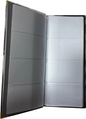 KALAM.KZ - Визитница на 160 визиток, 113x195мм, черная Bindermax