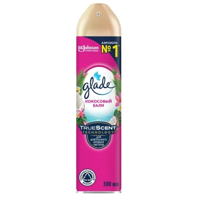Освежитель воздуха 300мл, Glade "Кокосовый бали"