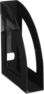 Лоток вертикальный A4, 70мм, черный Стамм Респект(ЛТ142)