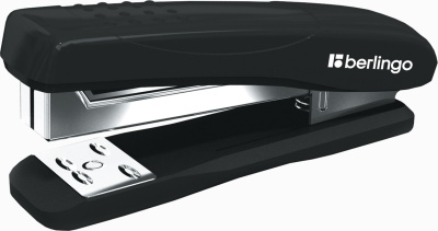 Степлер №24/6, 26/6, 1-25л, пластик Berlingo "Comfort" корпус черный