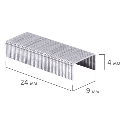 KALAM.KZ - Скобы для степлера №10, 1-20л, 1000шт, STAFF