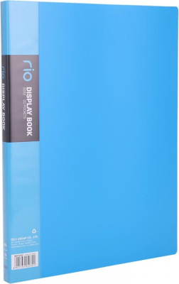 KALAM.KZ - Папка с файлами, 30 файлов, A4, 35.5х24 см,.0.75мм, пластик ассорти DELI "Rio"